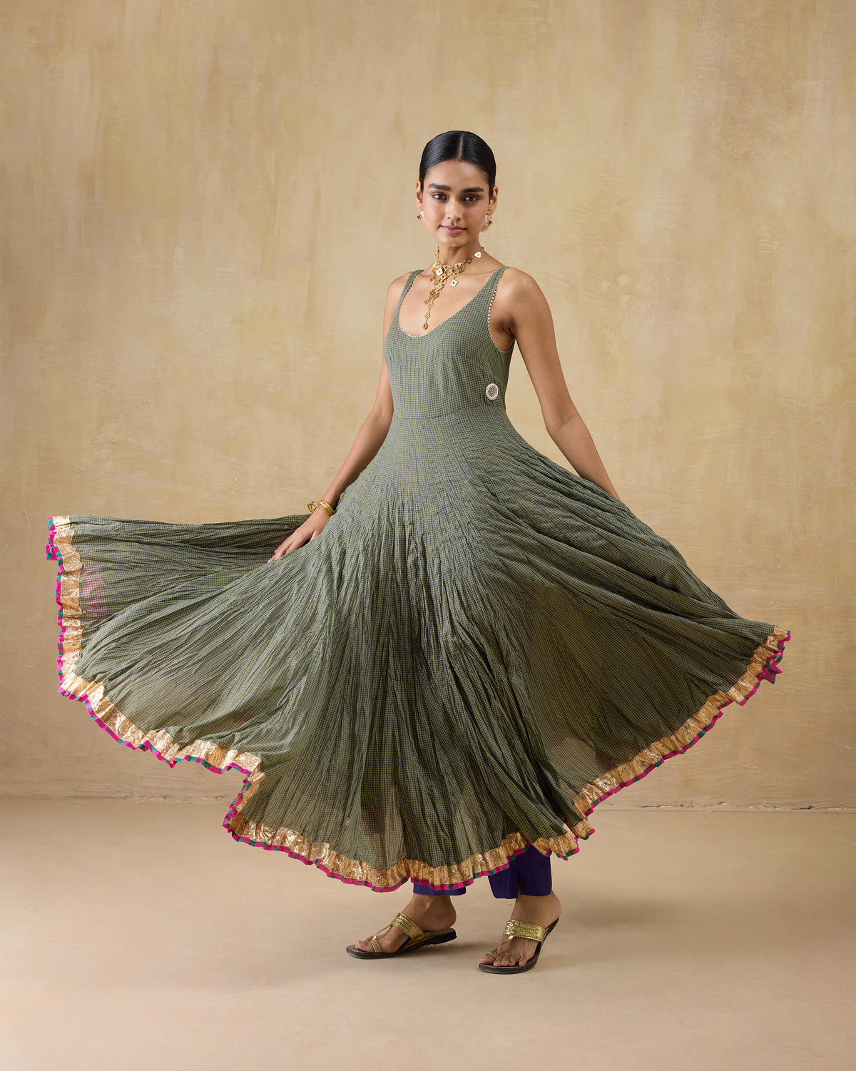 Kochi Kurta - 100% Cotton Flared Fit