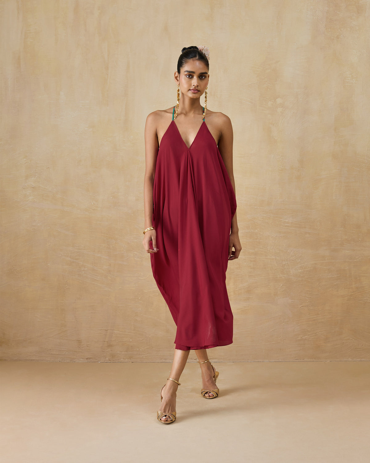 Savni Dress - Red