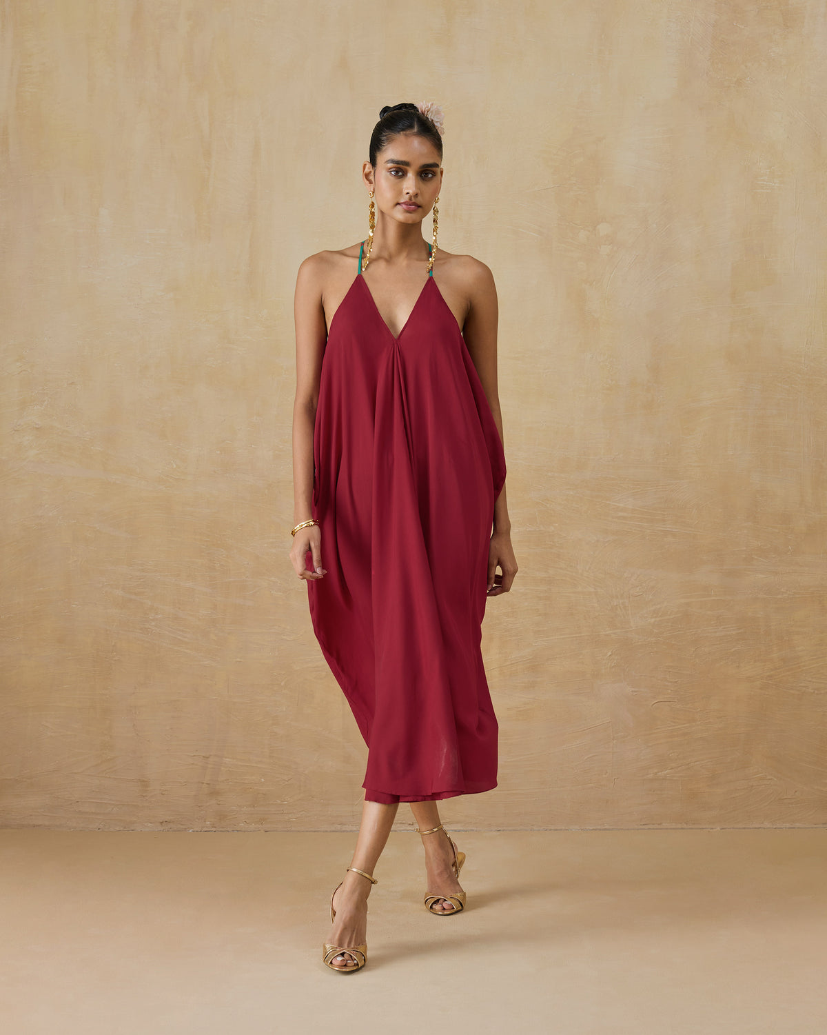 Savni Dress - Red