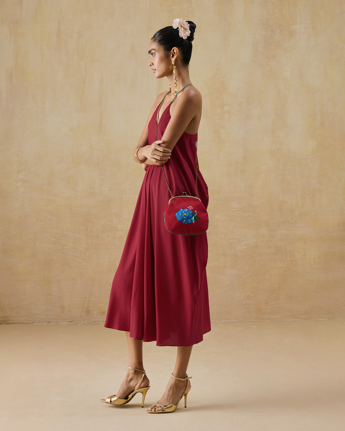 Savni Dress - Red