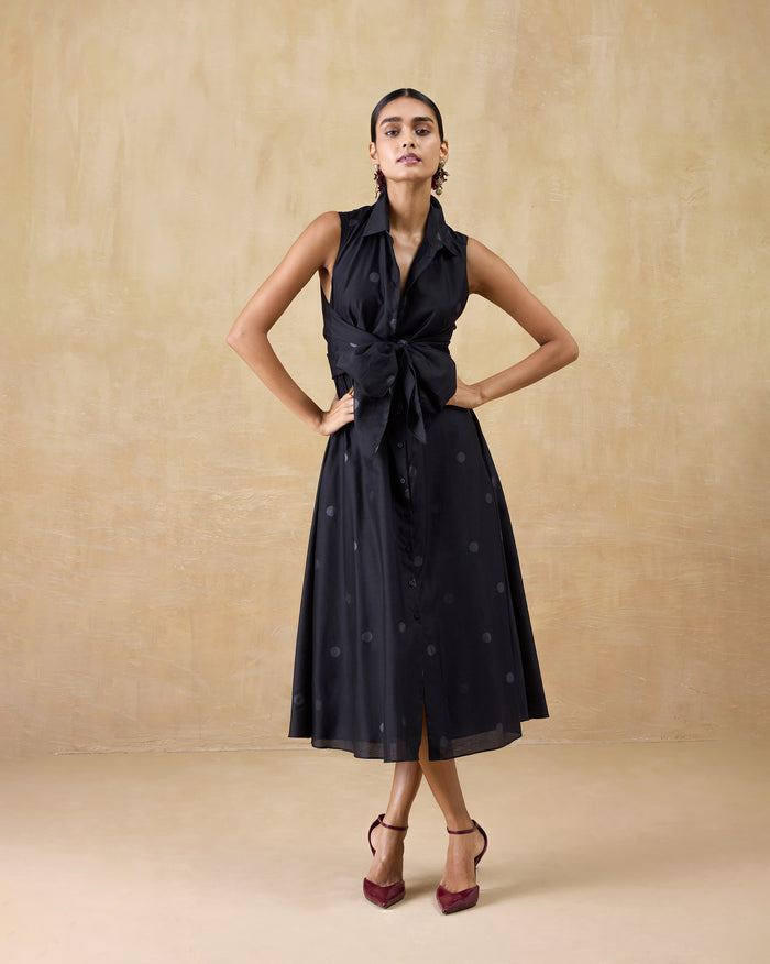 Sonnet Dress - Cotton Silk Flared Fit