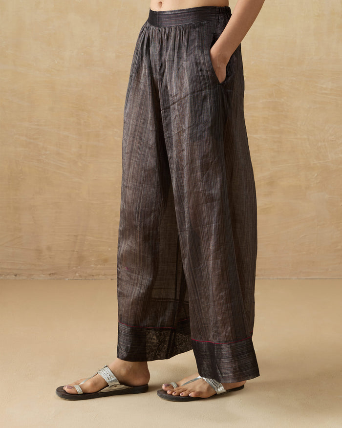 Charisma Pants - Metallic Tissue A-Line Fit