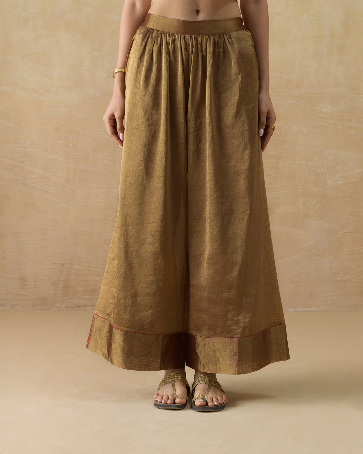 Charisma Pants - Metallic Tissue A-Line Fit