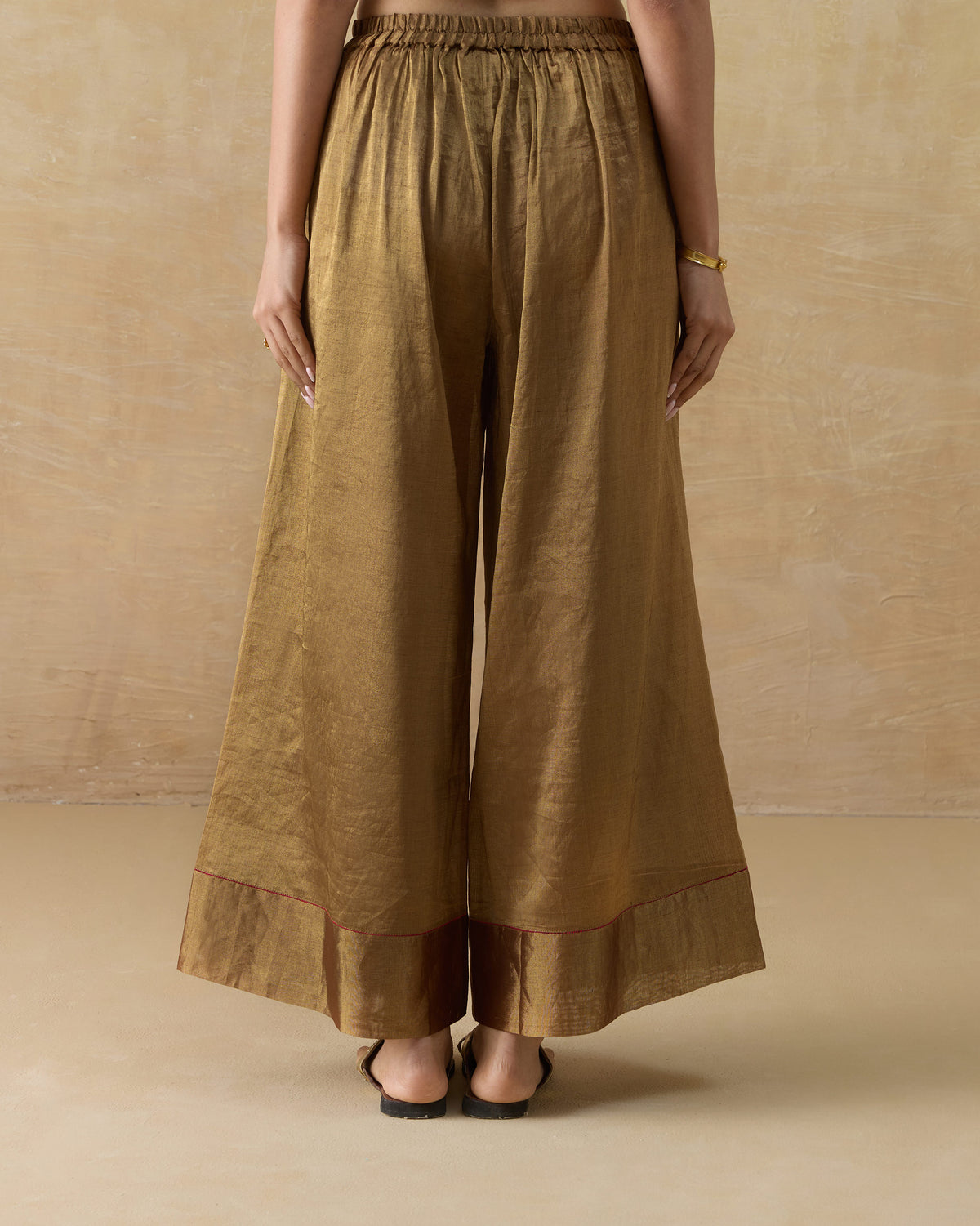 Charisma Pants - Metallic Tissue A-Line Fit