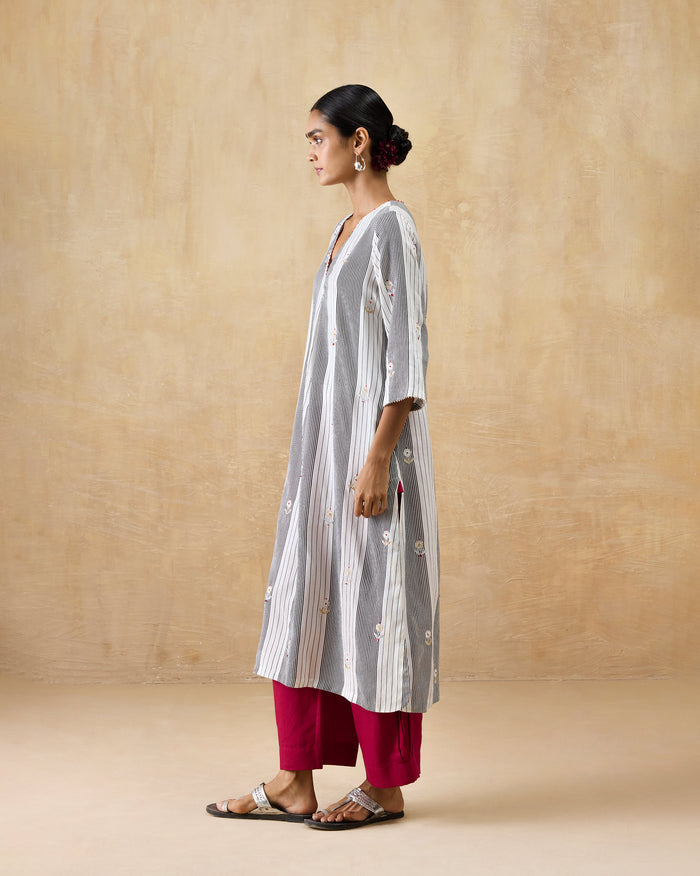 Dash Kurta - Silk Blend Regular Fit