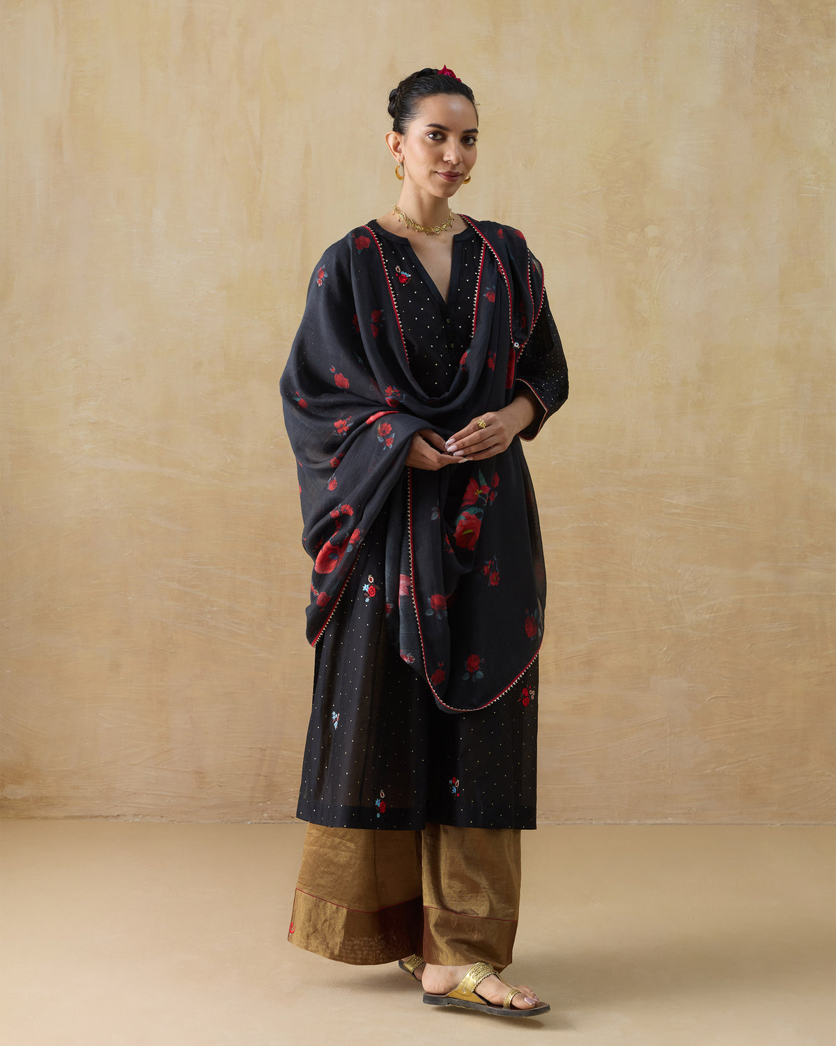 Moonbeam Kurta -
Cotton Silk Regular Fit