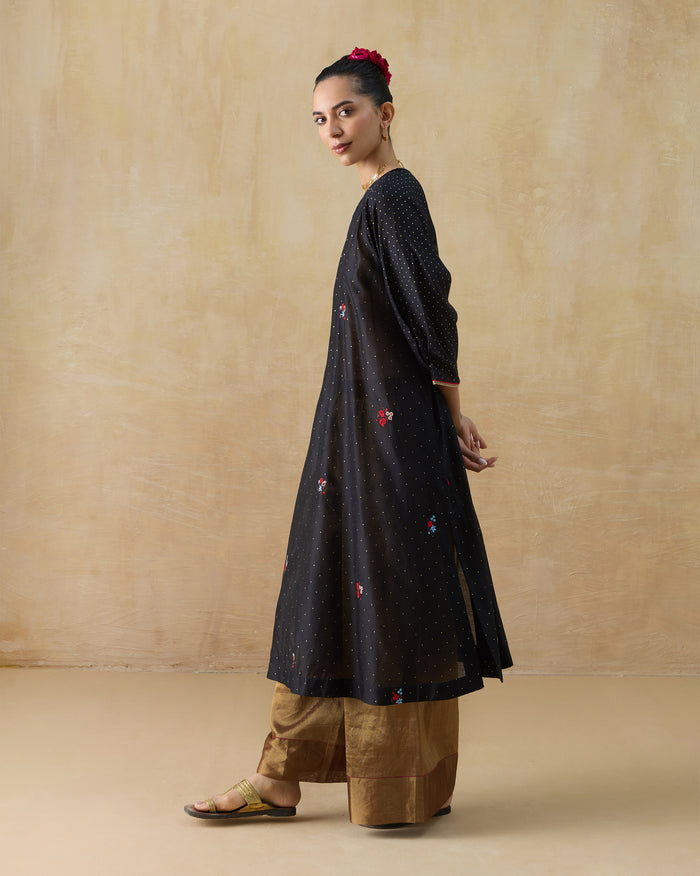 Moonbeam Kurta -
Cotton Silk Regular Fit