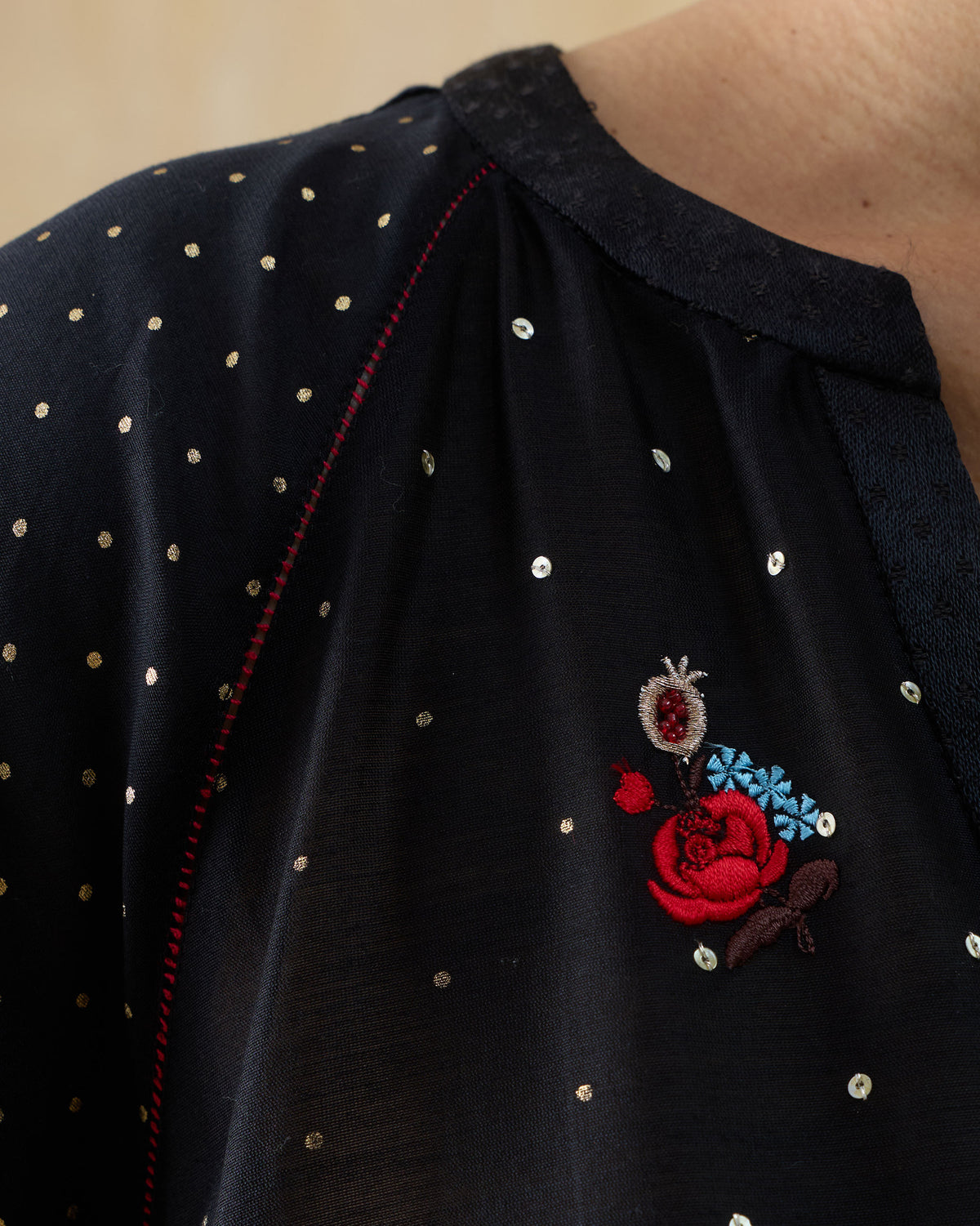 Moonbeam Kurta -
Cotton Silk Regular Fit