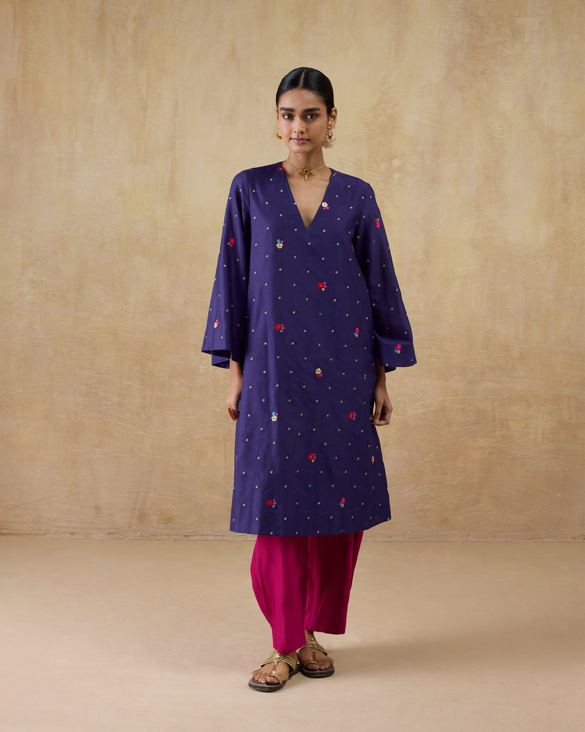 Nebula Kurta - Cotton Silk Regular Fit