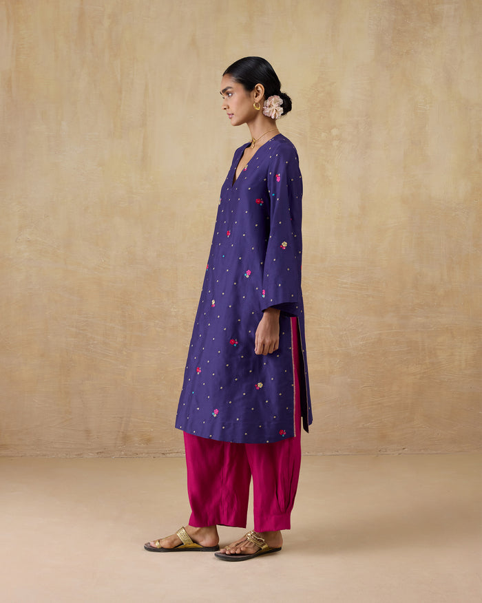 Nebula Kurta - Cotton Silk Regular Fit