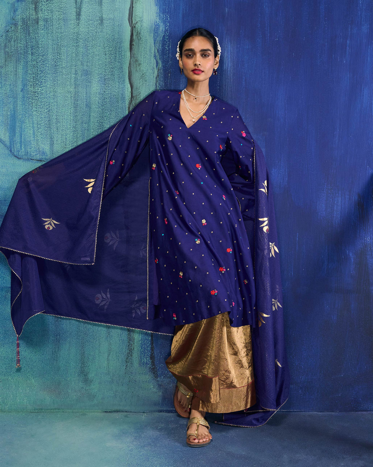 Nebula Kurta - Cotton Silk Regular Fit