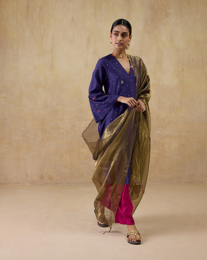 Marpeta Dupatta - Cotton Silk