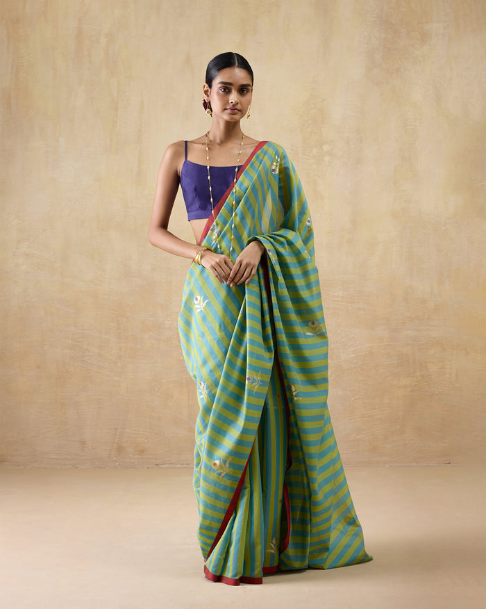 Garden Party Sari - Cotton Silk