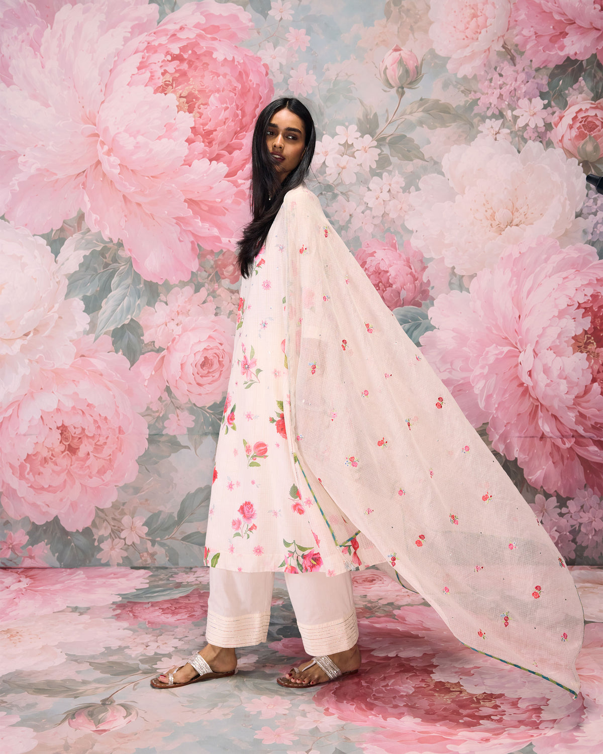 Fiesta Kurta with Slip -Cotton Silk Regular Fit