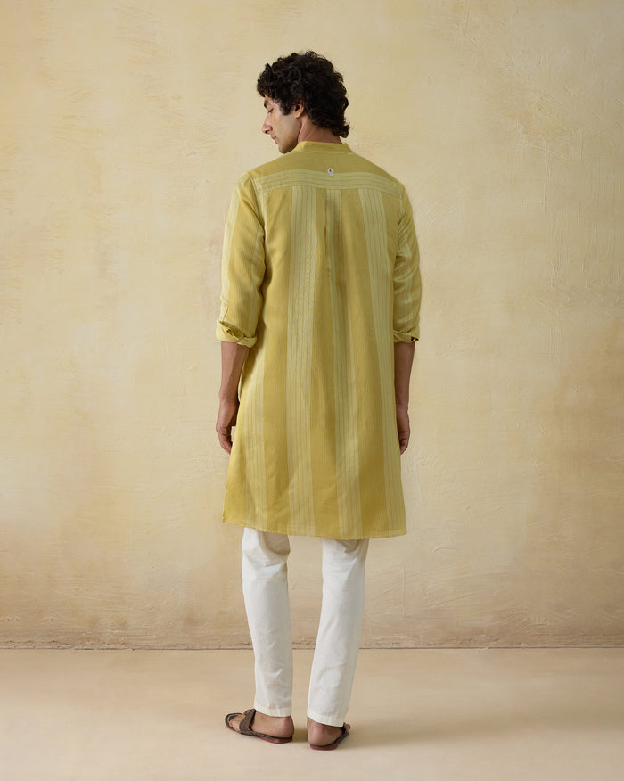 Voyage Kurta -Viscose Silk Blend Classic Fit