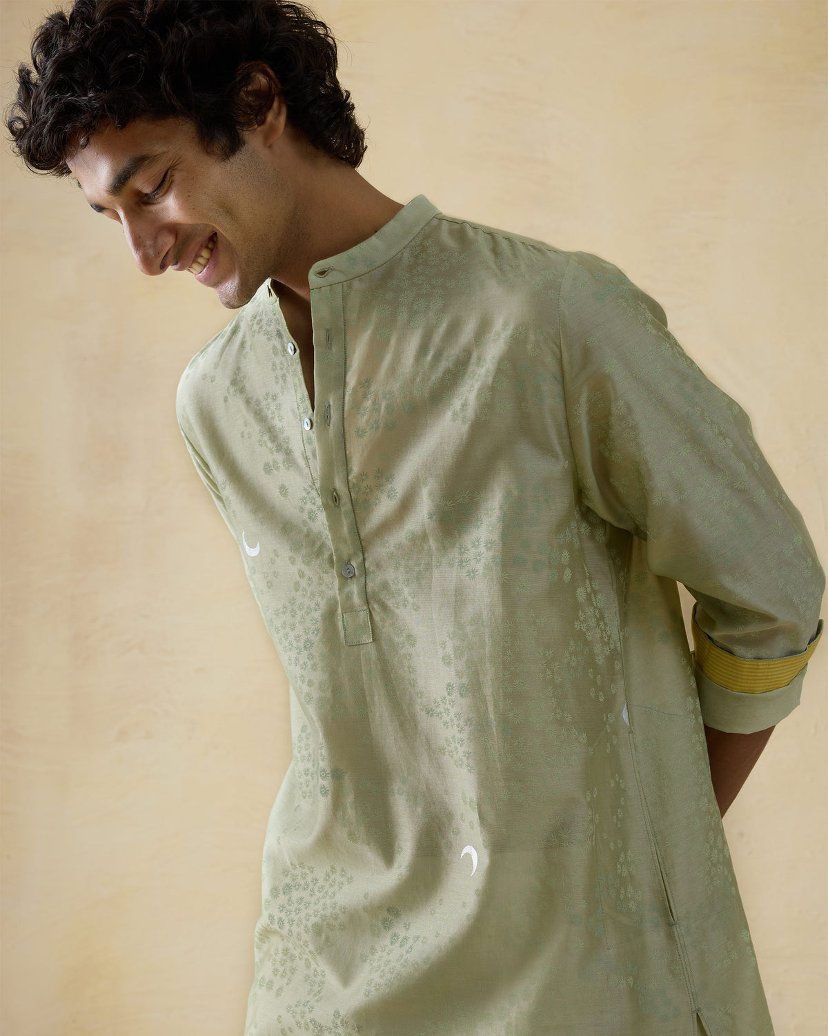 Bageecha Kurta - Cotton Silk Classic Fit