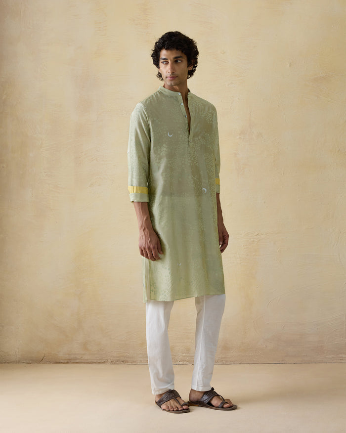 Bageecha Kurta - Cotton Silk Classic Fit