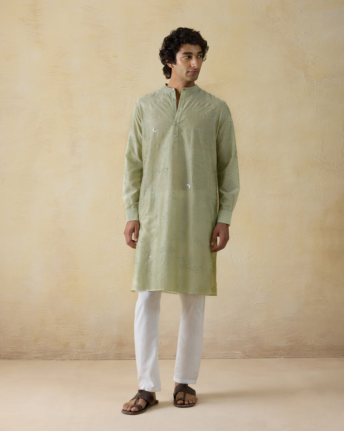 Bageecha Kurta - Cotton Silk Classic Fit