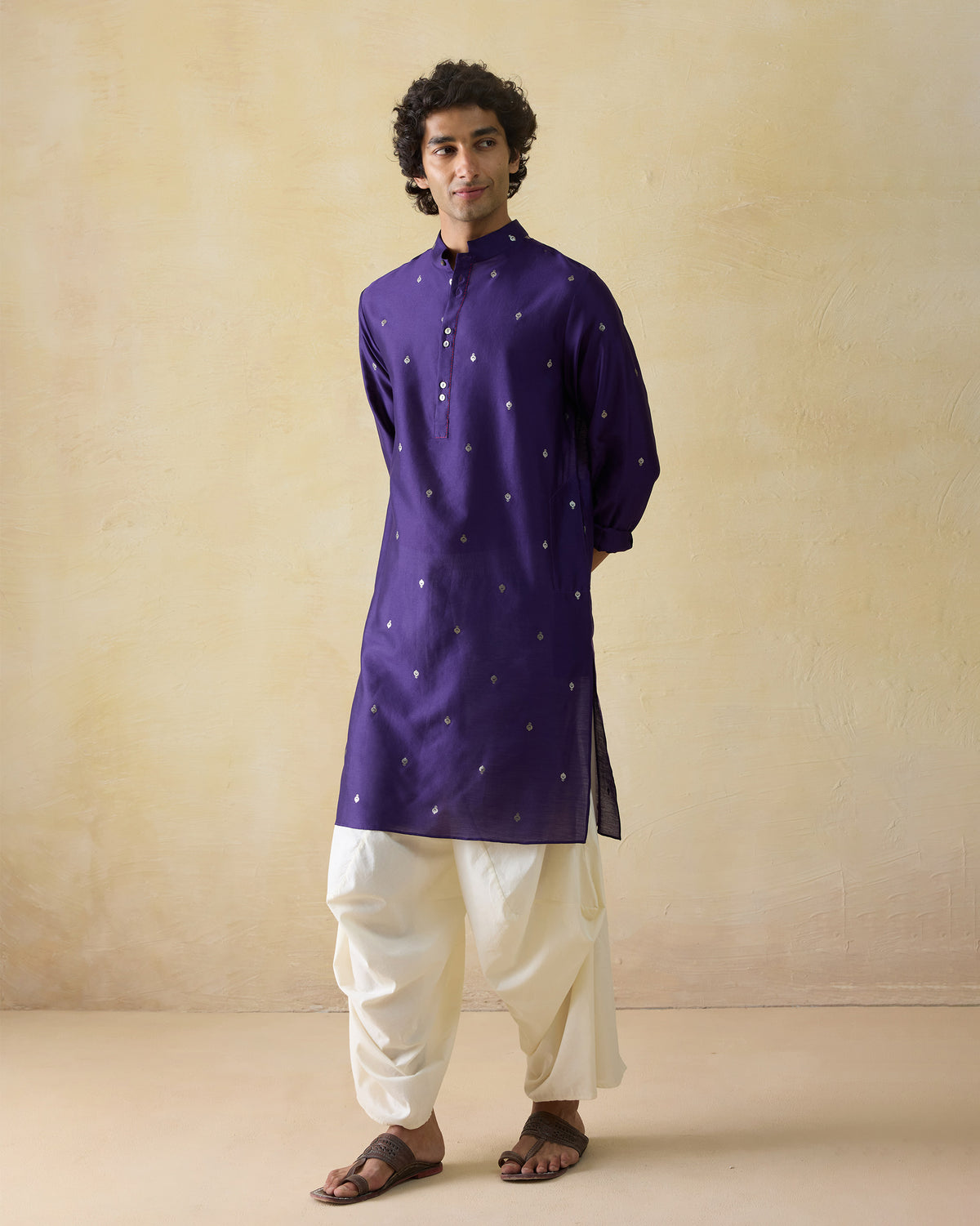 Rey Kurta - Cotton Silk Classic Fit