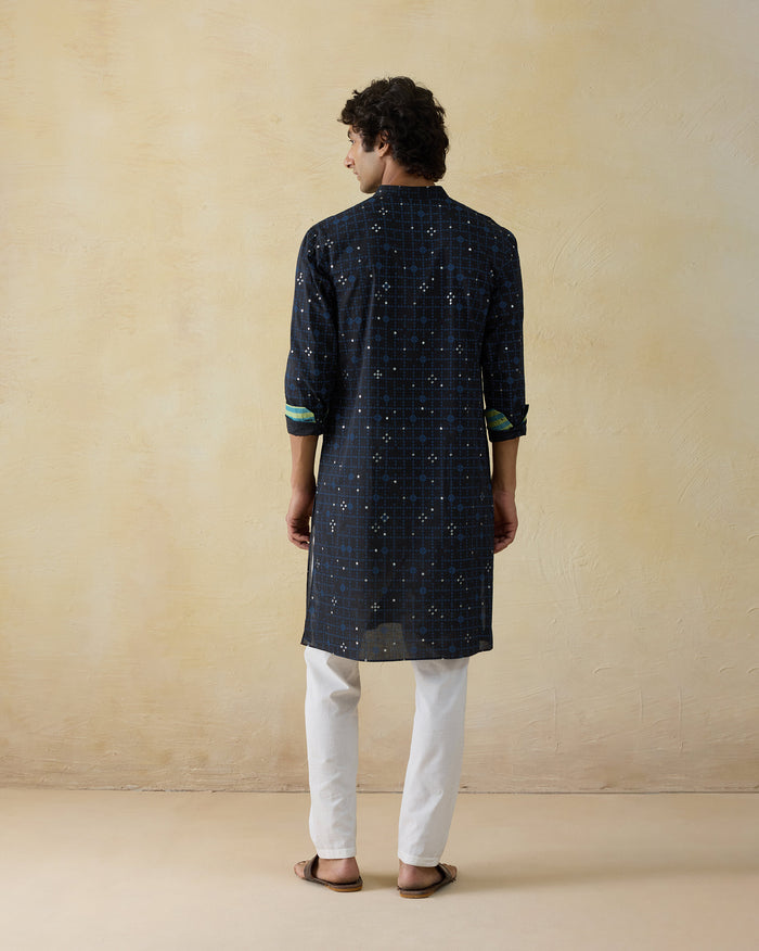 Neckband Kurta - Cotton Voile Classic Fit