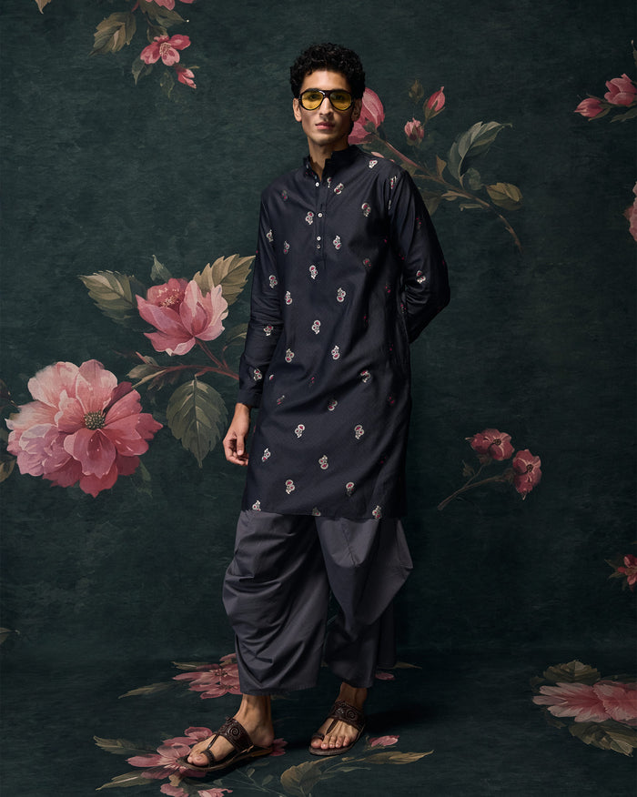 Rey Kurta - Cotton Silk Classic Fit