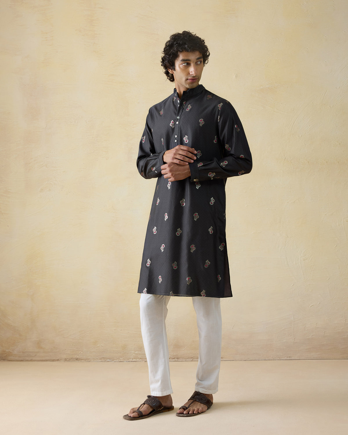 Rey Kurta - Cotton Silk Classic Fit