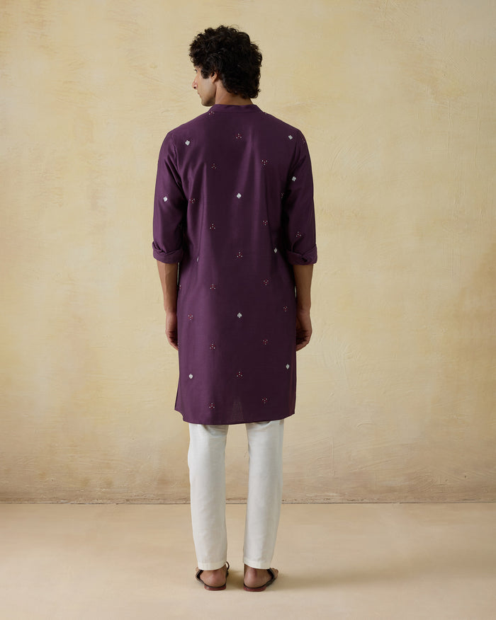 Neckband Kurta - Cotton Silk Classic Fit
