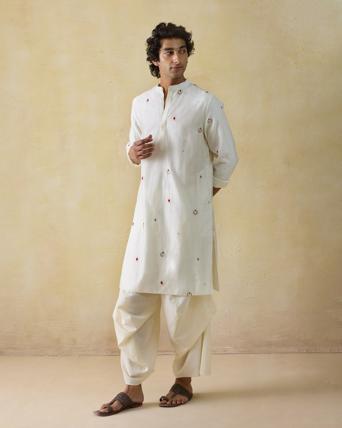 Neckband Kurta - Cotton Silk Classic Fit