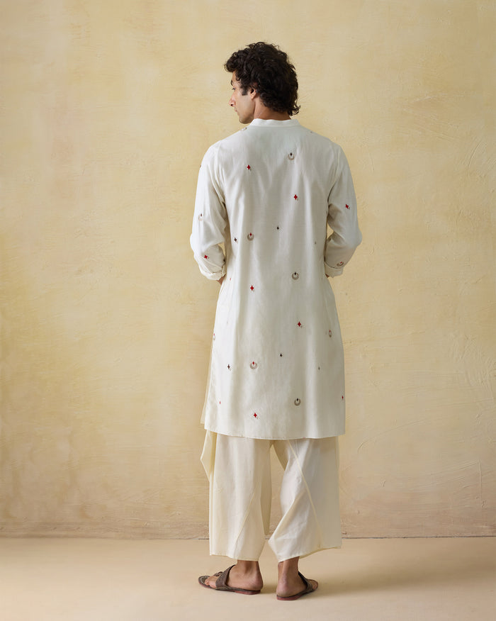 Neckband Kurta - Cotton Silk Classic Fit