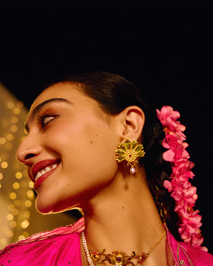Mari-Palm Earrings - Gold