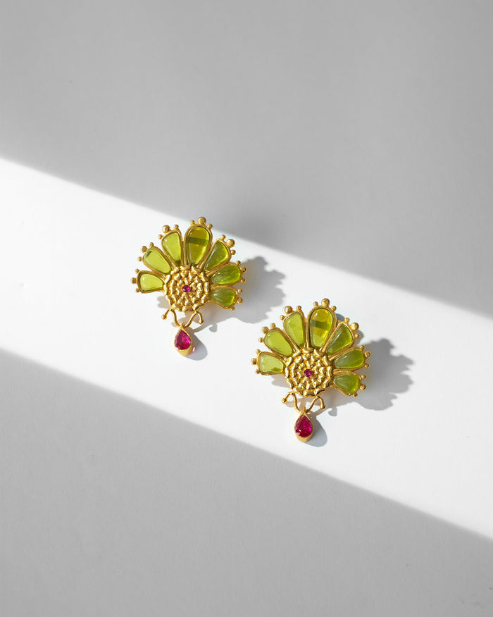 Mari-Palm Earrings - Gold