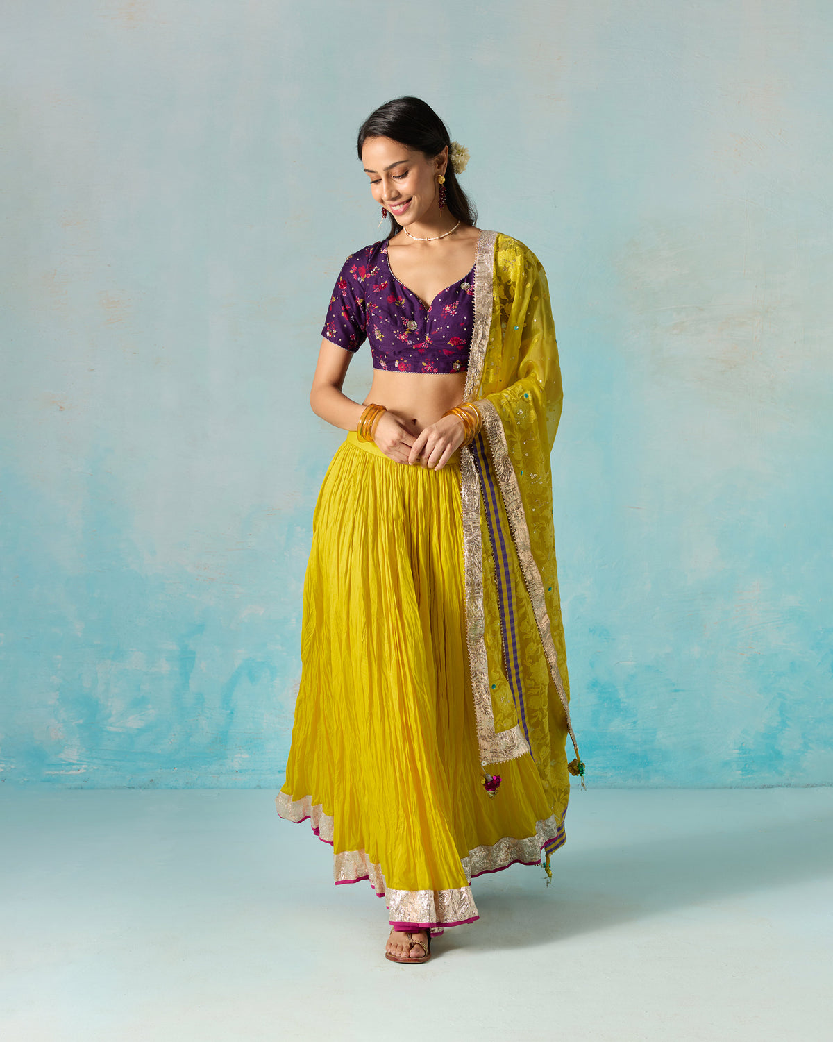 Apsara Dupatta - Embroidered Silk