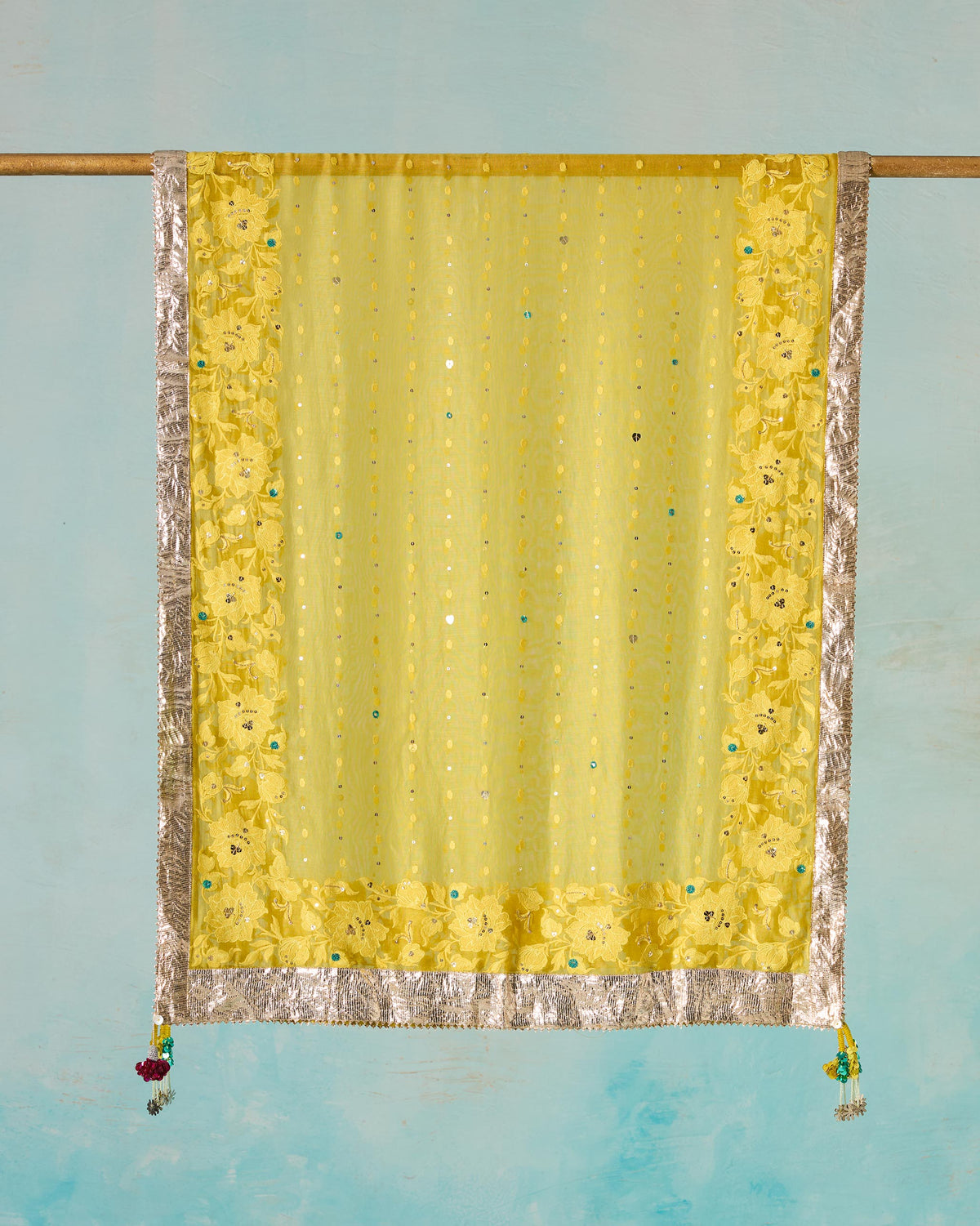 Apsara Dupatta - Embroidered Silk