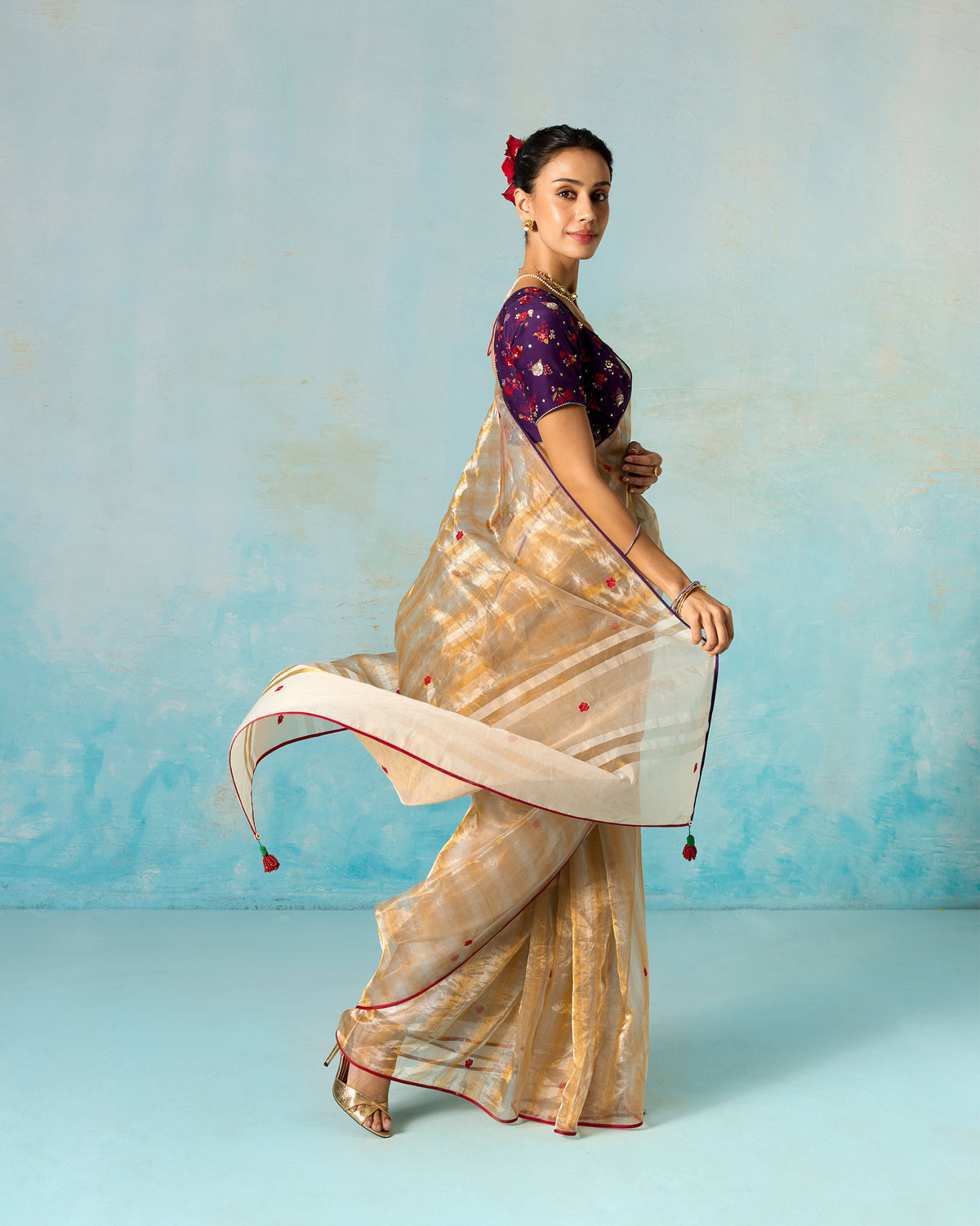 Vida Sari - Embroidered Tissue