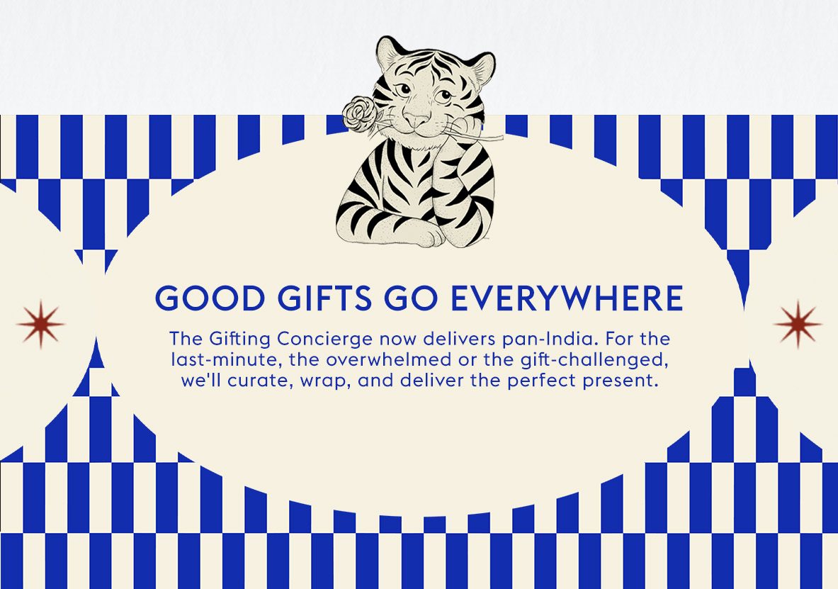 Good gifts go everywhere - the Gifting Concierge delivers pan-India