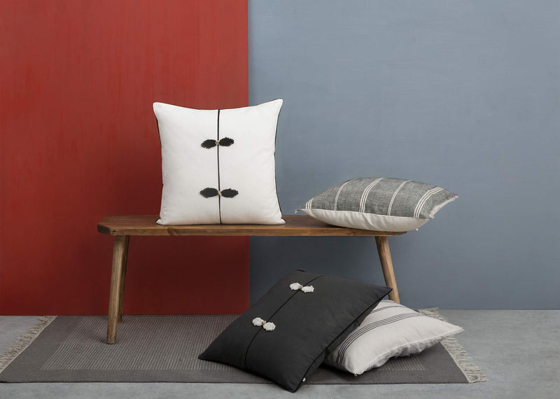 Chinese Knot Cushion Cover - Ivory