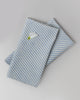 Aozora Stripe Dinner Napkins (Set of 6) - Light Blue