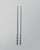 Stripe White Chopsticks (Set of 2)