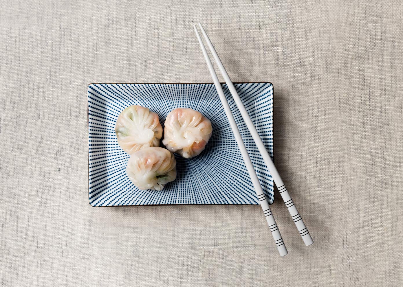 Stripe White Chopsticks (Set of 2)