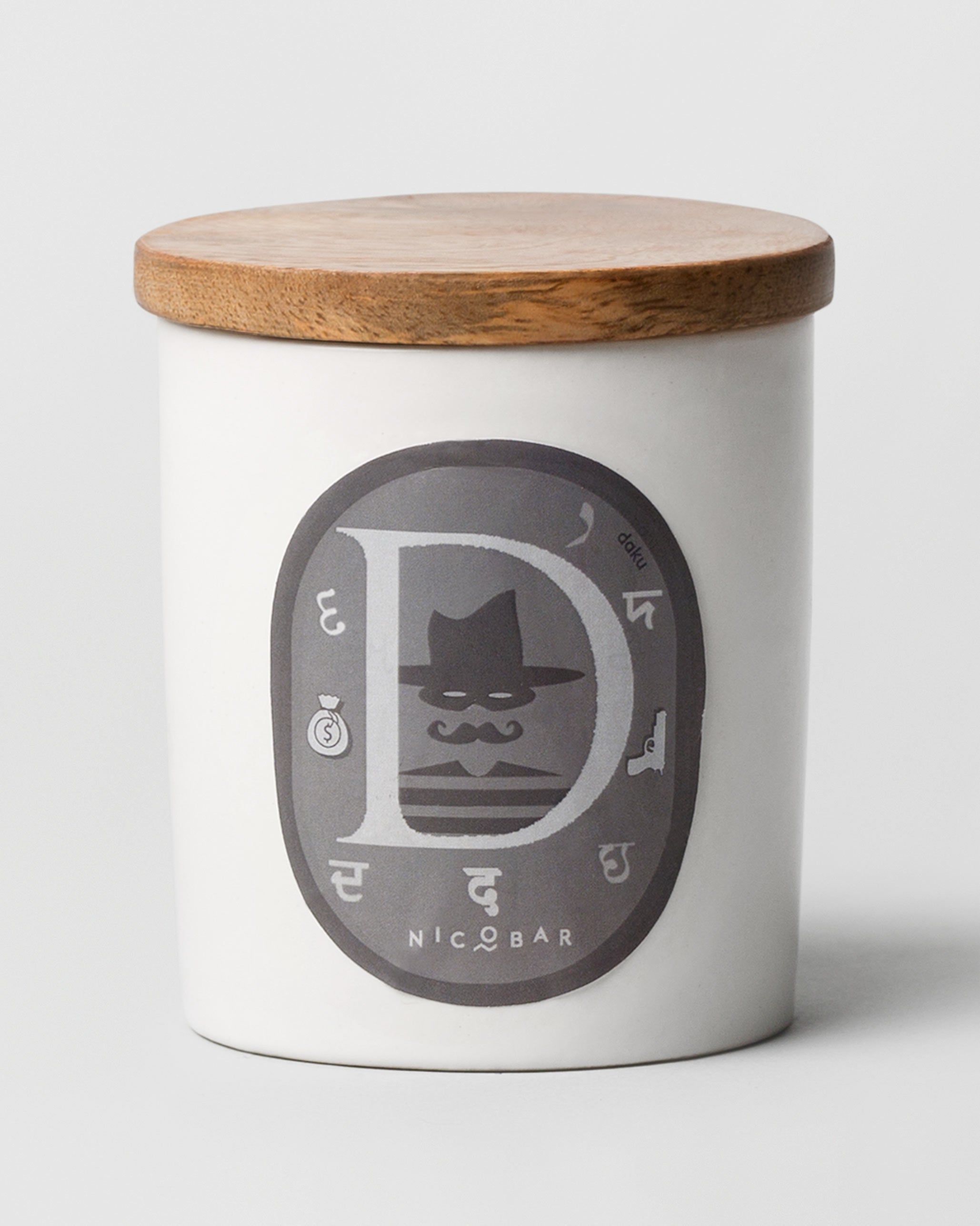 Alphabet D Candle