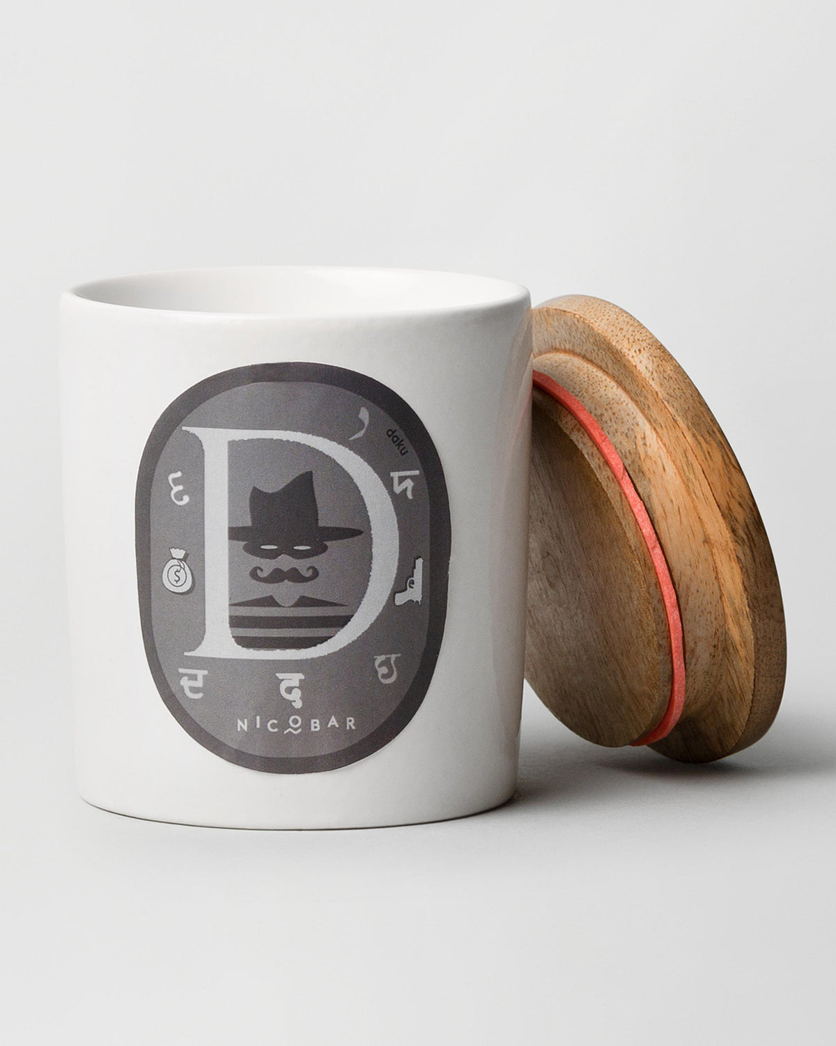 Alphabet D Candle