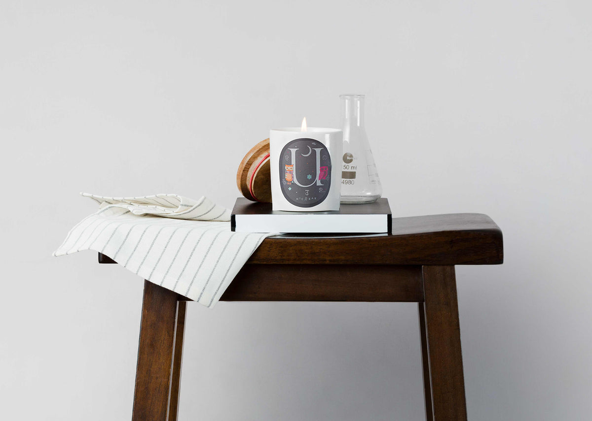Alphabet U Candle