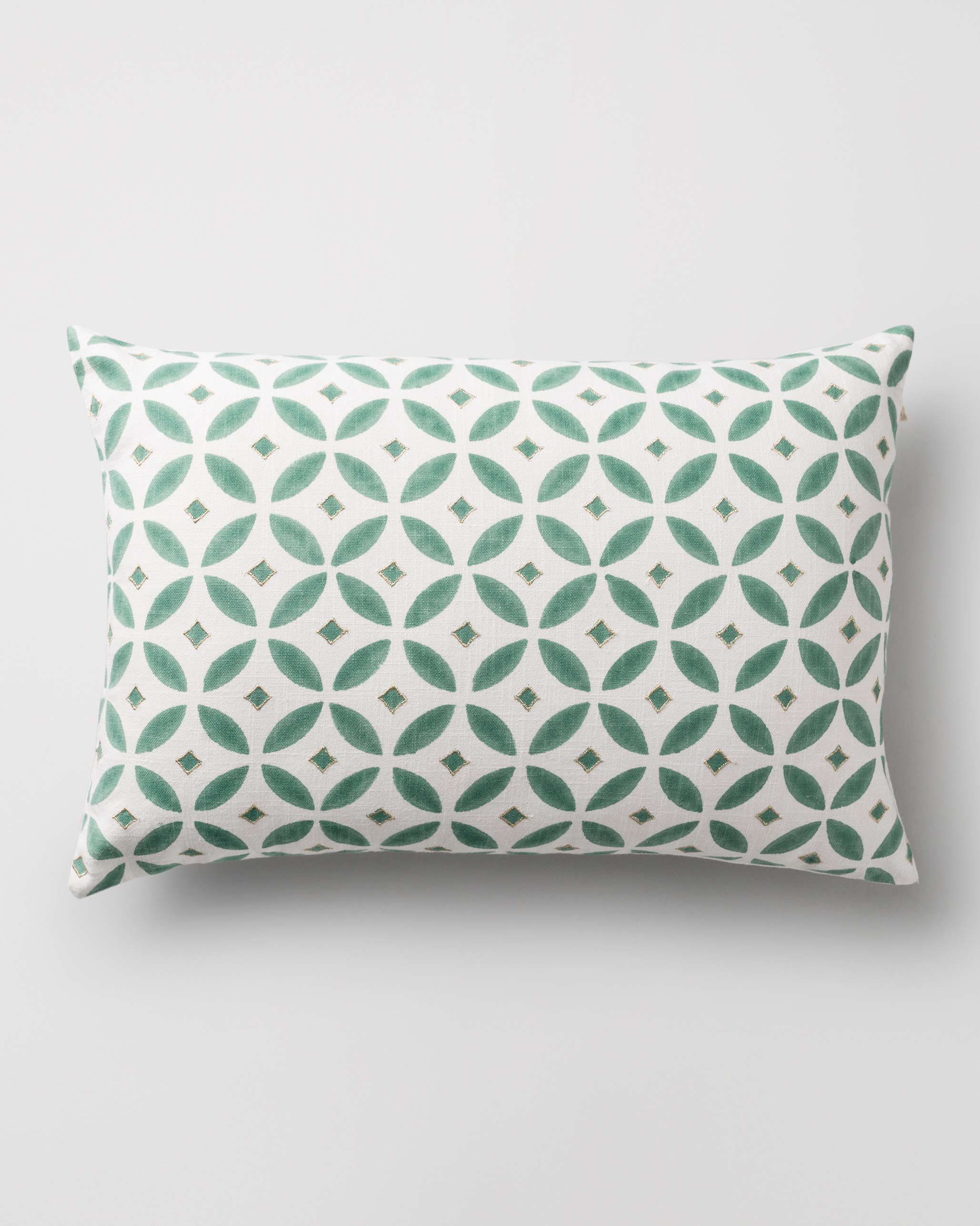 Hishigata Pillow Cover - Jade