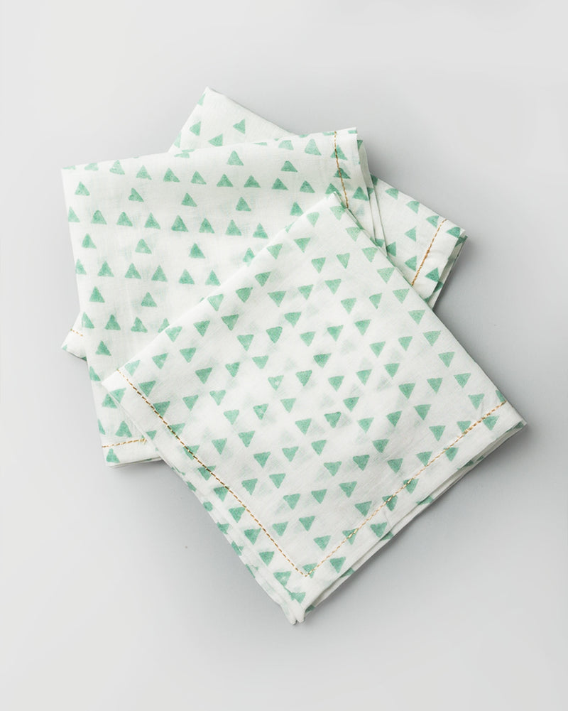 Zan Cocktail Napkins (Set of 6) - White