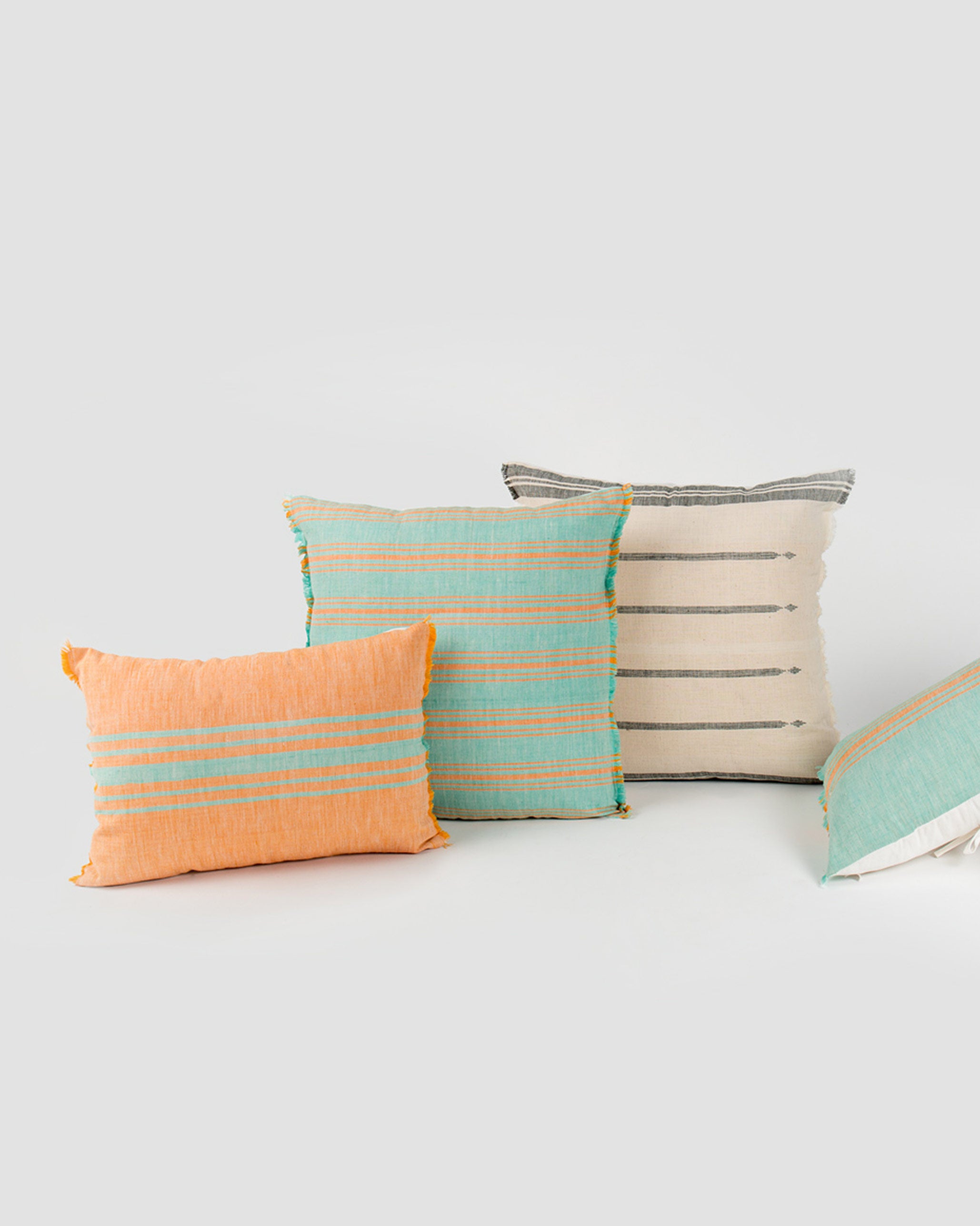 Ber Ber Stripe Pillow Cover - Tangerine