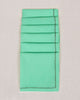 Verandah Dinner Napkins (Set of 6) - Aqua & Ivory