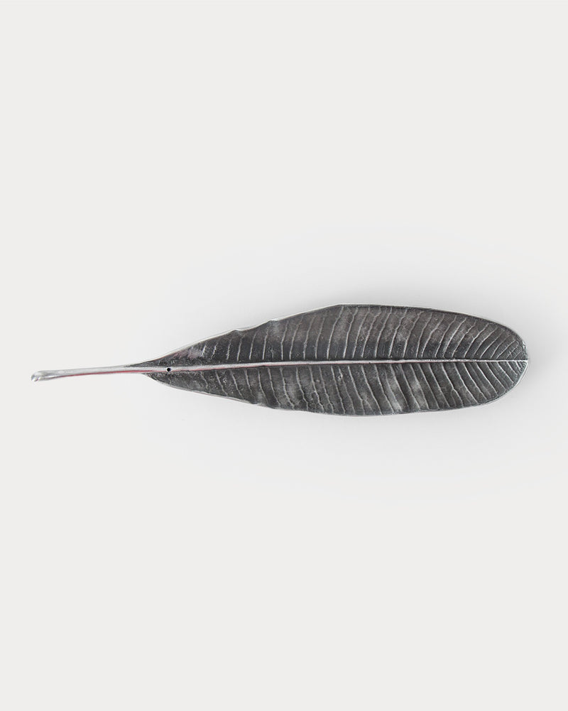 Frangi Leaf Incense Holder - Antique Silver