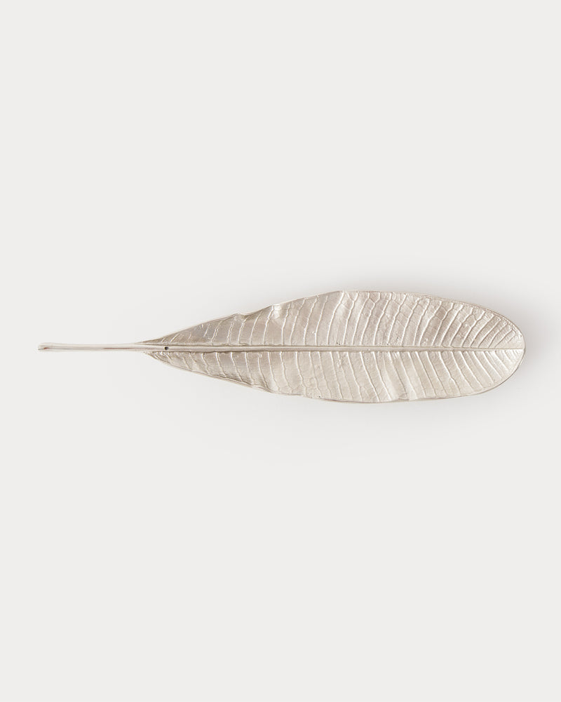 Frangi Leaf Incense Holder - Silver