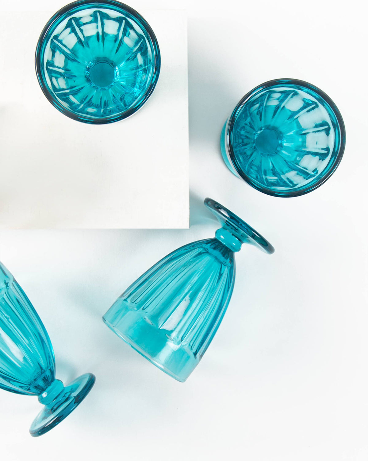 Island Stem Glass (Set of 4) - Teal thumbnail 2
