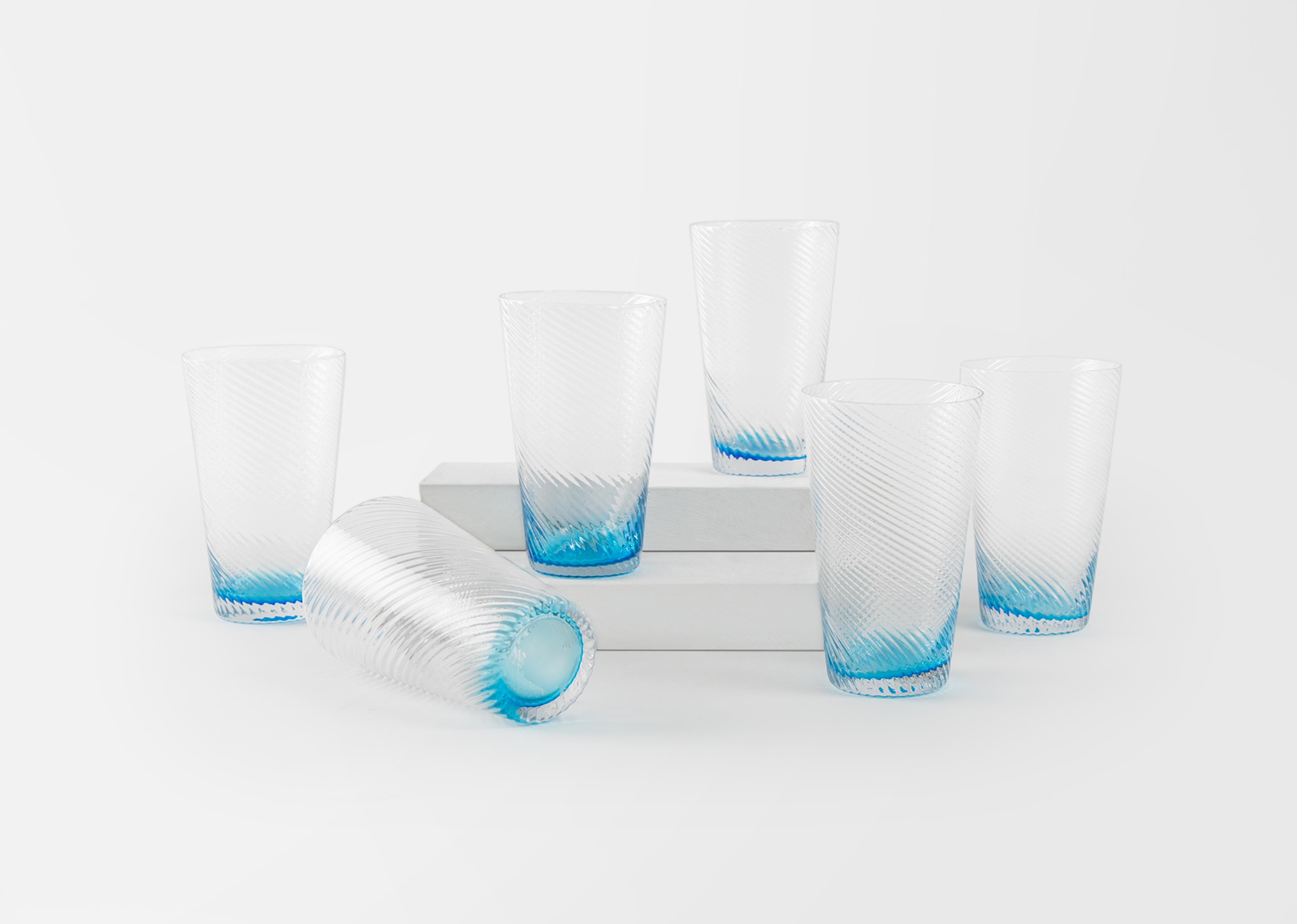 Casablanca Glass (Set of 6) - Turquoise